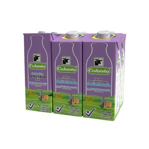 Leche Colanta Deslactosada Semidescremada 1000 Ml X6 Unds