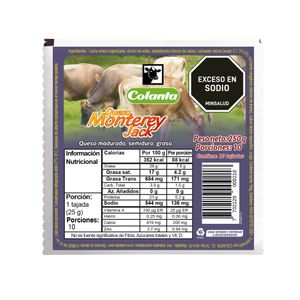 Queso Colanta Monterrey Tajado x 250g