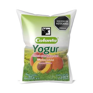 Yogurt Colanta Entero Melocotón 900 G