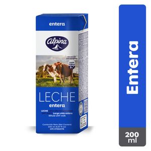 Leche Alpina Uht Entera 200 Ml