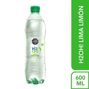 Agua Saborizada H2Oh con Gas Lima Limón 600 Ml