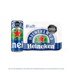 Cerveza Heineken 0.0 Lata 250 Ml X6 Unds
