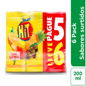 Jugo Hit Surtido 200 Ml X6 Unds Oferta