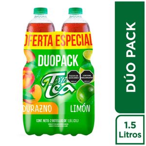Té Helado Mr Tea Limón/Durazno 1,5 Lt X2 Unds