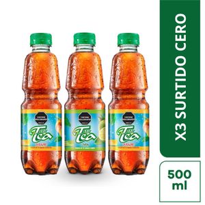 Té Helado Mr Tea Cero Calorías Durazno 500 Ml X3 Unds Oferta