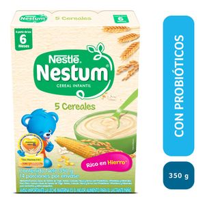 Cereal infantil Nestlé Nestum 5 Cereales 350 G