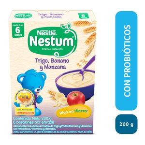 Cereal infantil Nestlé Nestum Trigo Banano y Manzana 200 G