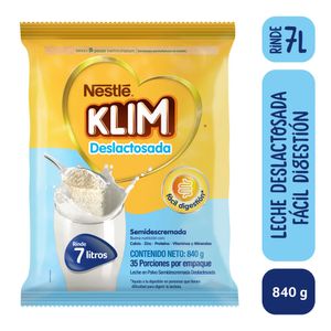 Leche en polvo KLIM Deslactosada x 840 G