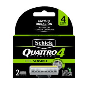 Repuesto máquina de afeitar SCHICK quattro titanium (2 und)
