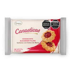 Galleta Greco Canasticas Dulce de Mora 45 G X6 Unds