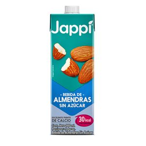 Bebida Jappi Almendras sin Azúcar 900 Ml