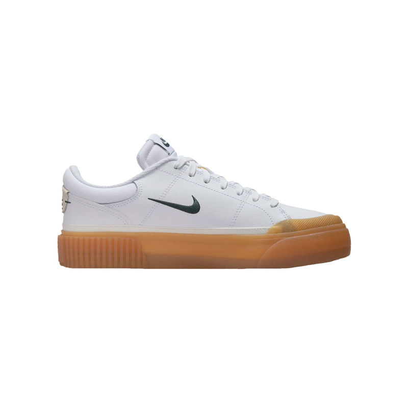 Tenis Nike Court Legacy Lift Color Blanco Cafe Mujer