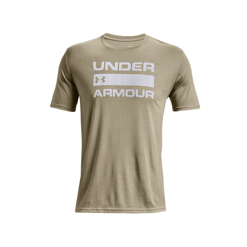 Imagen de Camiseta Under Armour Team Issue Wordmark Color Beige Blanco Hombre UNDER 1329582-037-S