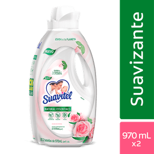 Suavizante Suavitel Agua de Rosas 970 Ml X2 Unds