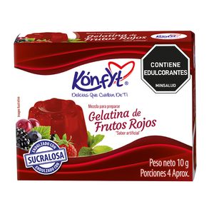 Gelatina Kónfyt Frutos Rojos 10 G