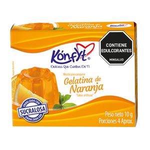 Gelatina Kónfyt Naranja Sin Azúcar 10 G