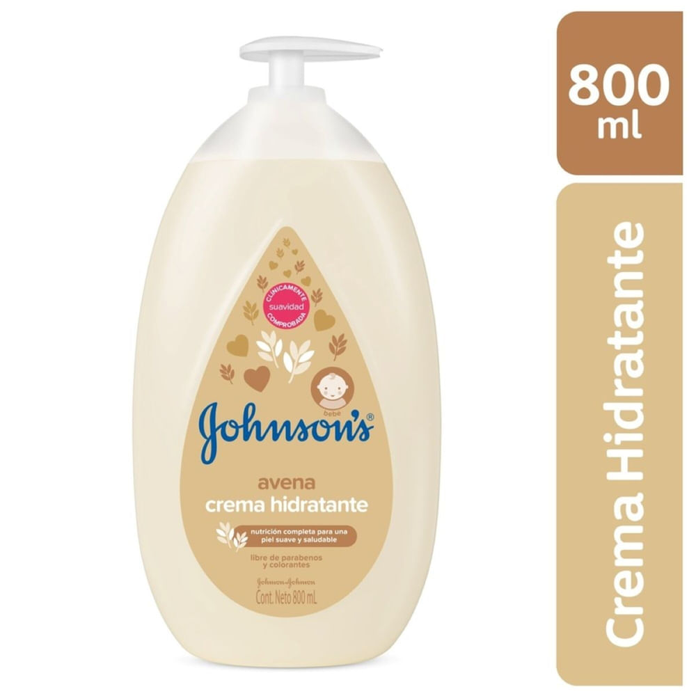 Crema Corporal Bebé Johnson's Avena 800 Ml