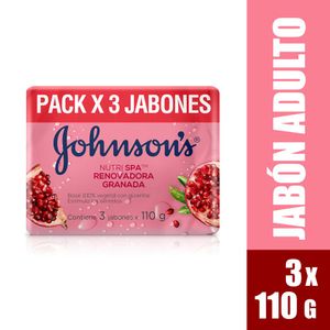 Jabón JOHNSON'S Granada TRIPACK x 330 GR