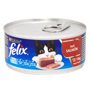 Alimento para Gato Felix Húmedo Adulto Pate Salmón 156 G