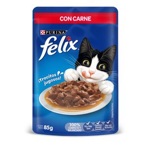Alimento para Gato Felix Húmedo Carne 85 G