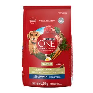 Alimento Perro One Cachorros Pollo Carne 2 Kg