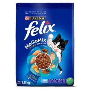 Alimento para Gato Felix Megamix Adulto 1,5 Kg