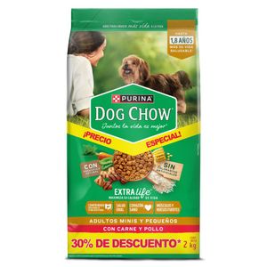 Comida para perro Dog Chow Adulto minis y pequeños x 2 kg OFERTA