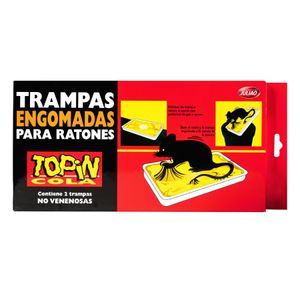 Trampa Engomada Topin Cola Ratones X2 Unds