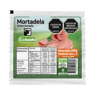 Mortadela Colanta Seleccionada 225 G X15 Unds