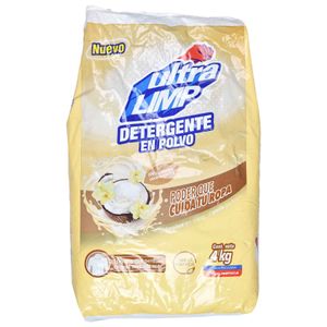 Detergente Polvo UltraLimp Coco Vainilla 4 Kg
