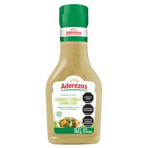 Vinagreta Aderezos con Albahaca y Cebolla Caramelizada 265 G