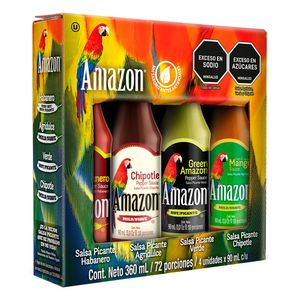 Salsa Amazon Picantee Surtido 90 Ml X4 Unds