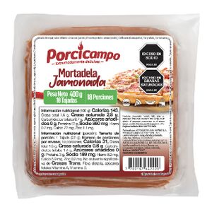 Mortadela Jamonada Porcicampo 400 G X18 Unds