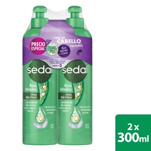 Crema de Peinar Sedal Rizos Definidos 300 Ml