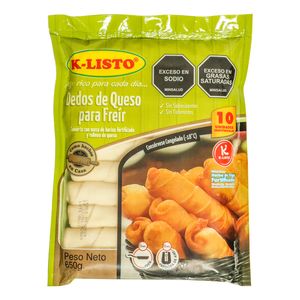 Dedos K-listo de Queso 650 G X10 Unds