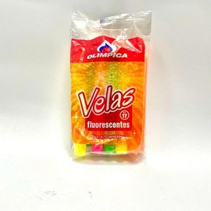 Vela Olímpica Fluorescente #17 x10 Unds