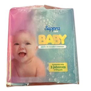 Jabón Baby Suppra Care 125 G X3 Unds