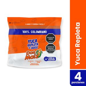 Arepa Don Maíz de Yuca con Queso 400 G X4 Unds