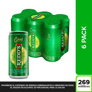 Cerveza Redd's Lata 269 Ml X6 Unds