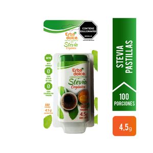 Endulzante ERBA DOLCE Con Stevia En Tabletas (4.5 gr)