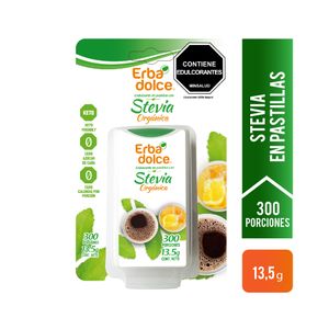 Endulzate de Stevia Orgánica en pastillas x 300 tablentas Erbadolce