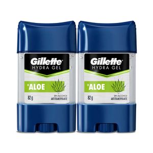 Desodorante Antitranspirante Gillette Hydra Aloe Gel 82 G X2 Unds