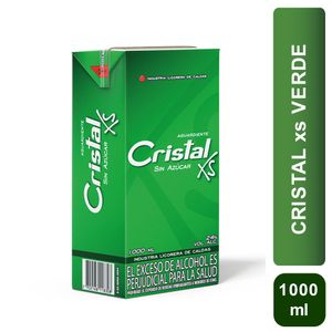 Aguardiente Cristal Verde XS 24° 1 Lt
