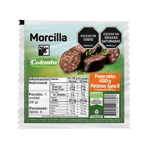Morcilla Colanta 450 G X8 Unds