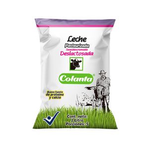Leche Colanta Pasteurizada Deslactosada Semidescremada 1 Lt