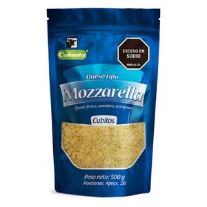 Queso Colanta Mozzarrella Cubitos 500G