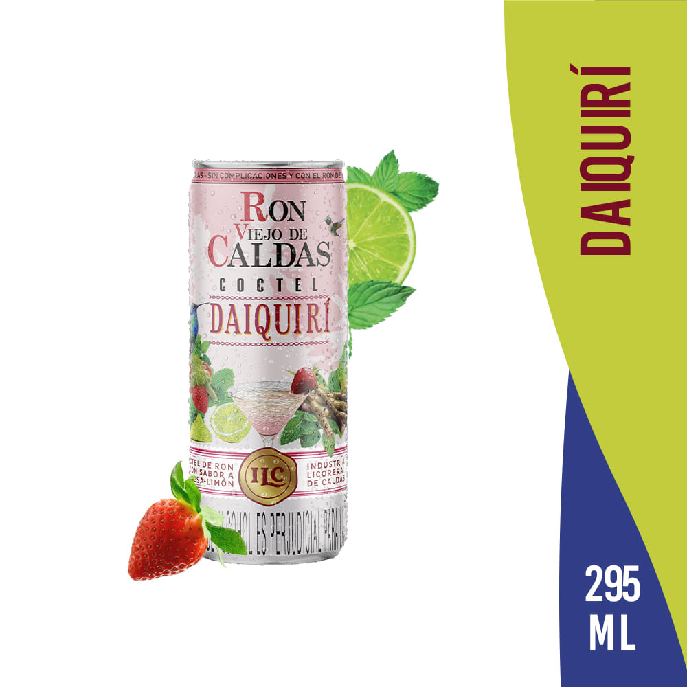Imagen de Cóctel Daiquiri Ron Viejo de Caldas 9° 295 Ml COCTEL DAIQ RON VIEJO FRES-LIM 9° 295ML
