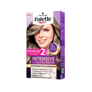 Tinte para cabello PALETTE rubio claro cenizo (2 und)