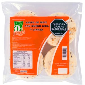 Arepa Delibokado Maíz Queso Chía Li 880 G X8 Unds