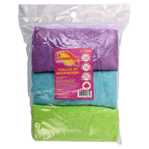 Toalla La Estampida Microfibra X3 Unds